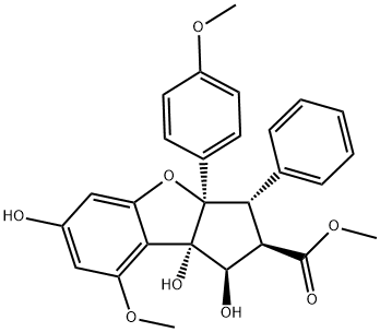 Silvestrol aglycone Structure