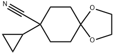 8-Cyclopropyl-1,4-dioxa-spiro[4.5]decane-8-carbonitrile 구조식 이미지