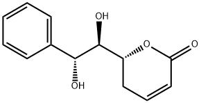 (6R)-6-[(1R,2R)-1,2-Dihydroxy-2-phenylethyl]-5,6-dihydro-2H-pyran-2-one Structure