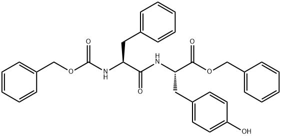 CARBOBENZYLOXYPHENYLALANYLTYROSINE BENZYL ESTER Structure