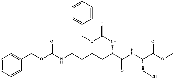 N,N'-BIS(CARBOBENZYLOXY)LYSYLSERINE METHYL ESTER Structure