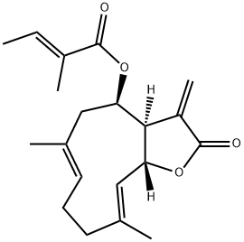 8β-Tigloyloxycostunolide Structure