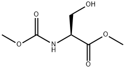 N-(Methoxycarbonyl)-L-serine Methyl Ester Structure