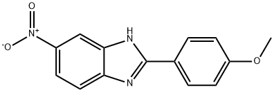 2-(4-Methoxyphenyl)-5-nitrobenziMidazole, 95% 구조식 이미지
