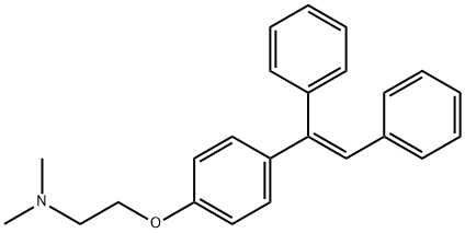 2-[4-[(1E)-1,2-Diphenylethenyl]phenoxy]-N,N-dimethylethanamine Structure