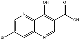 7-broMo-4-hydroxy-1,5-Naphthyridine-3-carboxylic acid Structure