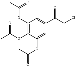 Ethanone, 2-chloro-1-[3,4,5-tris(acetyloxy)phenyl]- 구조식 이미지