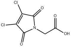 1H-Pyrrole-1-acetic acid, 3,4-dichloro-2,5-dihydro-2,5-dioxo- 구조식 이미지