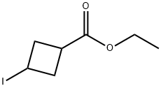 3-Iodo-cyclobutanecarboxylic acid ethyl ester Structure