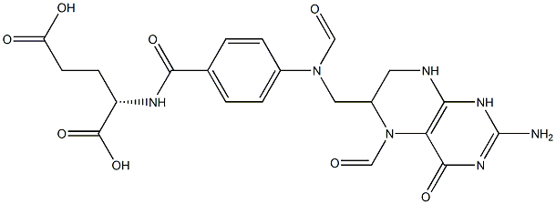 5,10-DiforMyl-5,6,7,8-tetrahydro Folic Acid 구조식 이미지