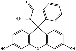 2-aMino-3',6'-dihydroxyspiro[isoindoline-1,9'-xanthen]-3-one Structure