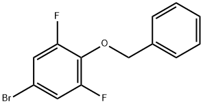 5-Бромо-1,3-дифтор-2-(фенилметокси)-бензол структурированное изображение