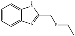 1H-벤즈이미다졸,2-[(에틸티오)메틸]-(9Cl) 구조식 이미지