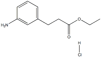 3-아미노-벤젠프로판산에틸에스테르HCl 구조식 이미지