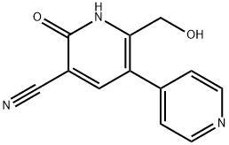 1,6-Dihydro-2-(hydroxyMethyl)-6-oxo-[3,4'-bipyridine]-5-carbonitrile 구조식 이미지