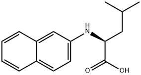 N-2-Naphthalenyl-L-leucine Structure