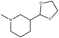 3-(1,3-디옥솔란-2-일)-1-메틸피페리딘 구조식 이미지