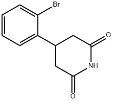 4-(2-broMophenyl)piperidine-2,6-dione 구조식 이미지