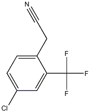 2 - trifluoroMethyl-4 - Chlorophenylacetonitrile Structure