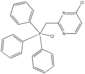 4-chloro-2-((chlorotriphenylphosphoranyl)Methyl)pyriMidine 구조식 이미지