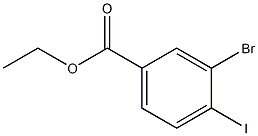 3-BroMo-4-iodo-benzoic acid ethyl ester 구조식 이미지