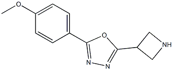 2-Azetidin-3-yl-5-(4-Methoxy-phenyl)-[1,3,4]oxadiazole 구조식 이미지