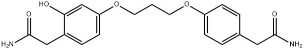 2-(4-(3-(4-(2-aMino-2-oxoethyl)-3-hydroxyphenoxy)propoxy)phenyl)acetaMide 구조식 이미지