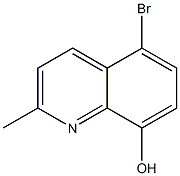5-broMo-2-Methylquinolin-8-ol 구조식 이미지