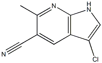 5-Cyano-3-chloro-6-Methyl-7-azaindole 구조식 이미지