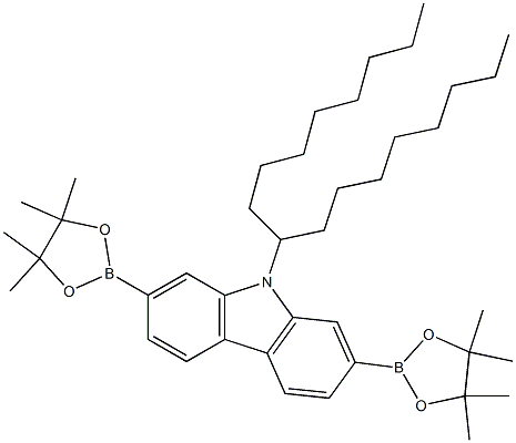 9-(heptadecan-9-yl)-2,7-bis(4,4,5,5-tetraMethyl-1,3,2-dioxaborolan-2-yl)-9H-carbazole Structure