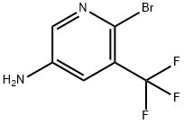 6-broMo-5-(trifluoroMethyl)pyridin-3-aMine 구조식 이미지