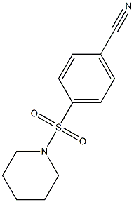 4-(piperidin-1-ylsulfonyl)benzonitrile 구조식 이미지