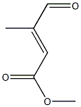 2-Butenoic acid, 3-Methyl-4-oxo-,Methyl Structure