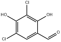 3,5-Dichloro-2,4-dihydroxybenzaldehyde 구조식 이미지