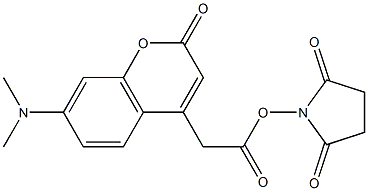 7-(DiMethylaMino)couMarin-4-acetic acid N-succiniMidyl ester 구조식 이미지