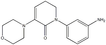 1-(3-aMinophenyl)-3-Morpholino-5,6-dihydropyridin-2(1H)-one Structure