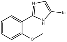 4-broMo-2-(2-Methoxyphenyl)-1H-iMidazole 구조식 이미지
