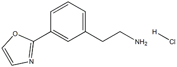 2-(3-(oxazol-2-yl)phenyl)ethanaMine hydrochloride 구조식 이미지