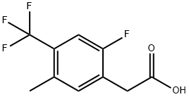 2-Fluoro-5-Methyl-4-(trifluoroMethyl)phenylacetic acid, 97% 구조식 이미지