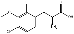 4-Chloro-2-fluoro-3-Methoxy-DL-phenylalanine, 97% Structure