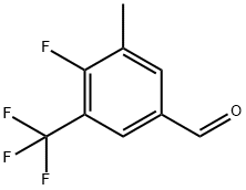 4-Fluoro-3-Methyl-5-(trifluoroMethyl)benzaldehyde, 97% 구조식 이미지