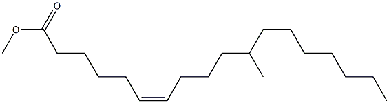 Methyl-11-Methyl-6(Z)-octadecenoate 구조식 이미지