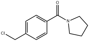 (4-(chloroMethyl)phenyl)(pyrrolidin-1-yl)Methanone 구조식 이미지