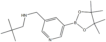 (2,2-DiMethyl-propyl)-[5-(4,4,5,5-tetraMethyl-[1,3,2]dioxaborolan-2-yl)-pyridin-3-ylMethyl]-aMine 구조식 이미지