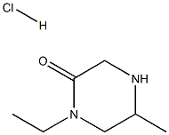 1-Ethyl-5-Methyl-piperazin-2-one.HCl 구조식 이미지