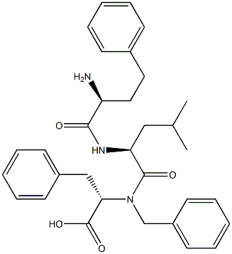 benzyl ((S)-2-aMino-4-phenylbutanoyl)-L-leucyl-L-phenylalaninate Structure