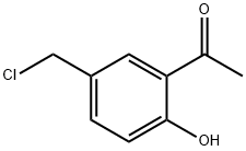 1-(5-클로로메틸-2-하이드록시-페닐)-에타논 구조식 이미지