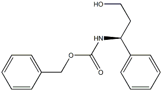 (S)-benzyl 3-hydroxy-1-phenylpropylcarbaMate 구조식 이미지