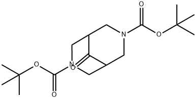 di-tert-butyl 9-oxo-3,7-diaza-bicyclo[3.3.1]nonane-3,7-dicarboxylate Structure