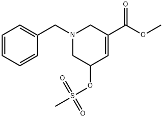 Methyl 1-benzyl-5-(Methylsulfonyloxy)-1,2,5,6-tetrahydropyridine-3-carboxylate Structure